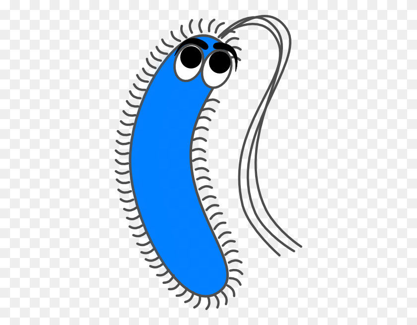 378x595 Bacteria Blue Funny Clip Art - Thank You Clipart Funny
