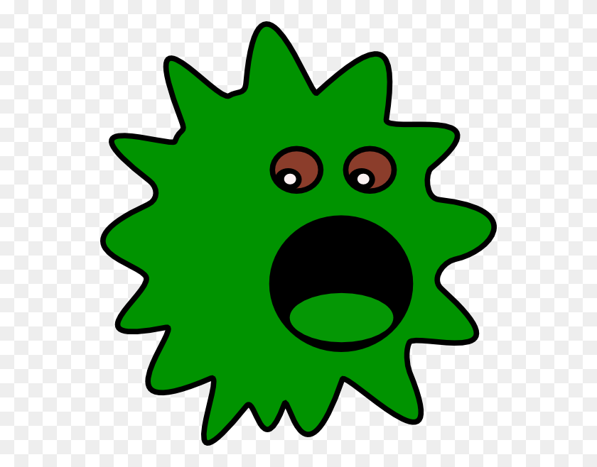 558x598 Bacteria Clipart Green Bacteria - Contagious Clipart