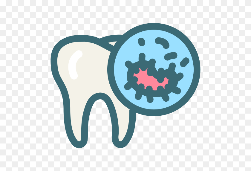 512x512 Bacteria, Dental, Dentist, Dentistry, Oral Bacteria, Oral Hygiene - Bacteria PNG