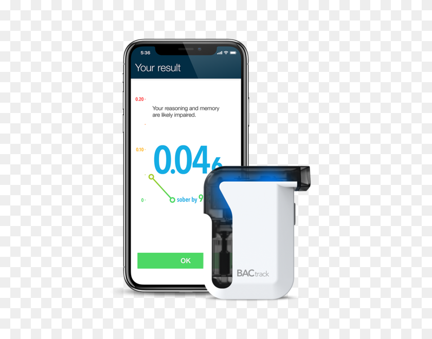 600x600 Bactrack Smartphone Breathalyzers For Iphone Android - Cell Phone Logo PNG