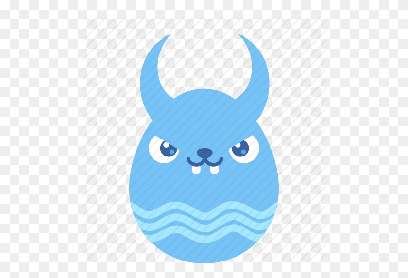 512x512 Bad, Bunny, Demon, Easter, Egg, Emoji, Rabbit Icon - Wet Emoji Png