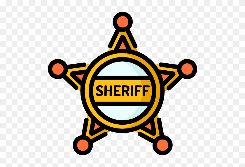 512x512 Badge - Sheriff Badge PNG