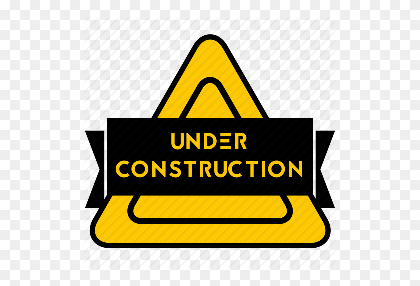 512x512 Badge, Build, Construction, Maintenance, Sign, Under Construction - Under Construction PNG