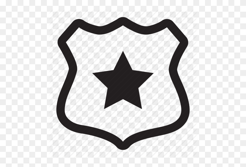 512x512 Badge, Law, Lock, Police, Secure, Security, Sheriff Icon - Sheriff Badge PNG