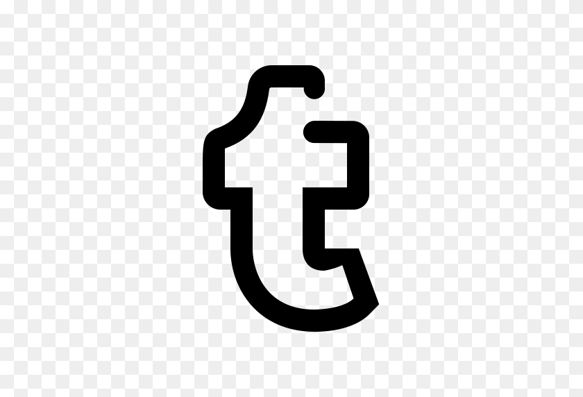 512x512 Значок, Логотип, Поделиться, Социальные, Значок T, T, Значок Tumblr - Логотип Tumblr Png