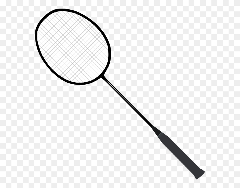 594x598 Badminton Racket Clip Art - Tennis Racquet Clipart