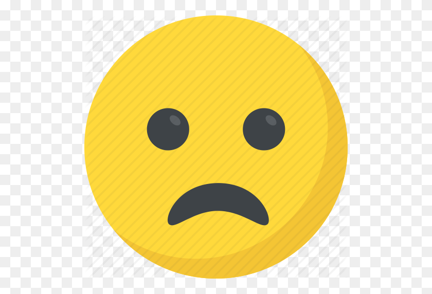512x512 Baffled Face, Confused, Emoji, Exhausted, Smiley Icon - Confused Emoji PNG