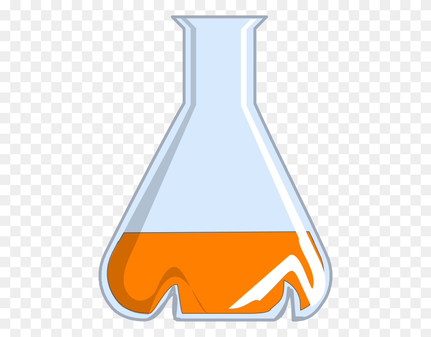 456x596 Baffled Flask With Growth Media Clip Art - Yeast Clipart