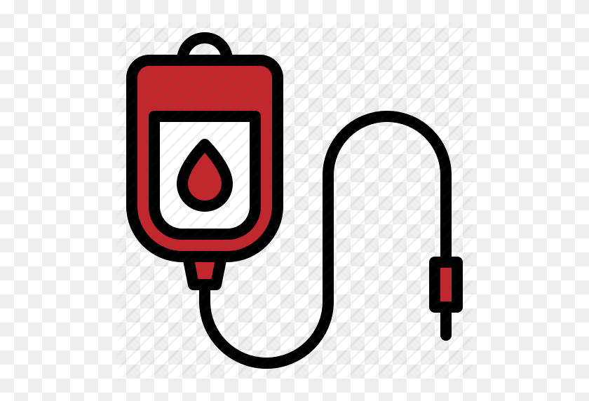 512x512 Bolsa, Sangre, Hospital, Infusión, Médico, Paciente, Icono De Transfusión - Imágenes Prediseñadas De Transfusión De Sangre