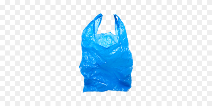 524x360 Bag Blue Plastic - Plastic Bag PNG