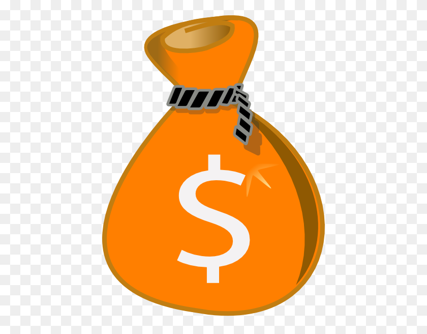 438x596 Bag Of Money Clipart - Transparent Money Clipart