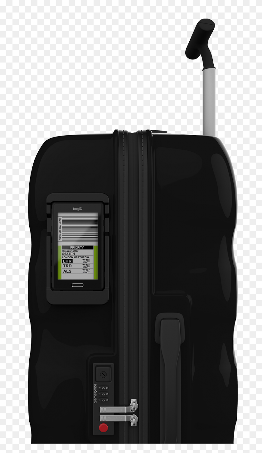 842x1500 Bagid Digital Baggage Tag Norway - Luggage PNG