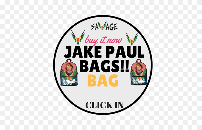 478x480 Bolsas De Jake Paul Logang Paul Logan Maverick Savage Etiquetado - Equipo 10 Logotipo Png