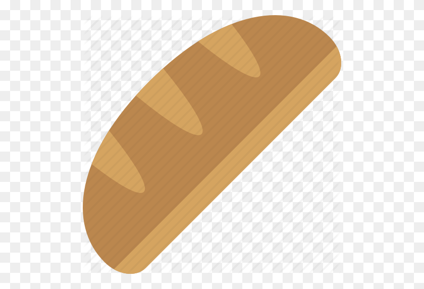 512x512 Baguette, Bread, French, Loaf Icon - Loaf Of Bread PNG