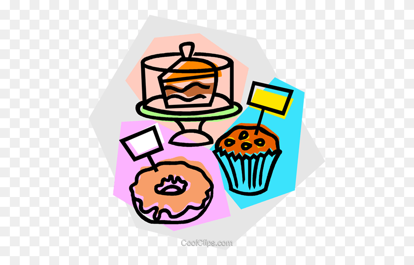 480x478 Baked Goods For Sale Royalty Free Vector Clip Art Illustration - Sale Clip Art Free