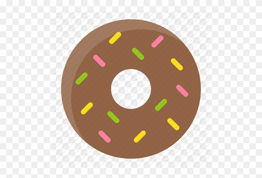 512x512 Baker, Bakery, Bread, Donut, Doughnut, Food, Sweets Icon - Donut PNG