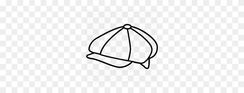 260x260 Sombrero De Panadero En Blanco Y Negro Clipart - Sombrero De Panadero Clipart