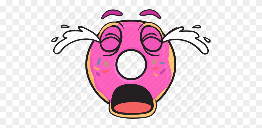 512x351 Bakery Cartoon Donut Doughnut Emoji Smiley Icon Icon Search Png - Donut Border Clipart
