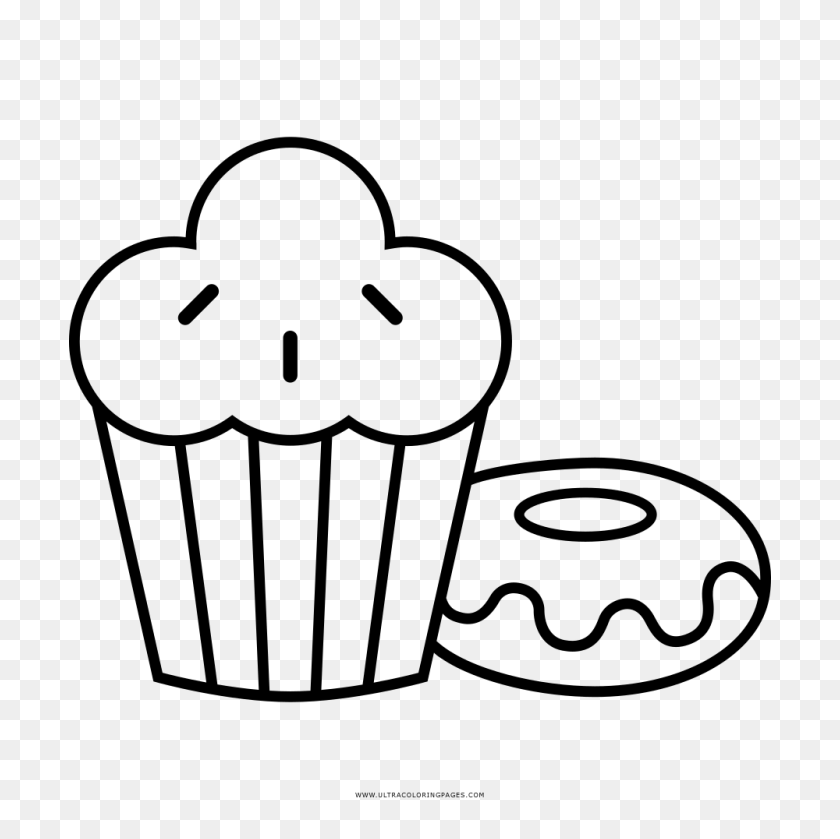 1000x1000 Bakery Coloring Pages - Bakery Clipart Black And White