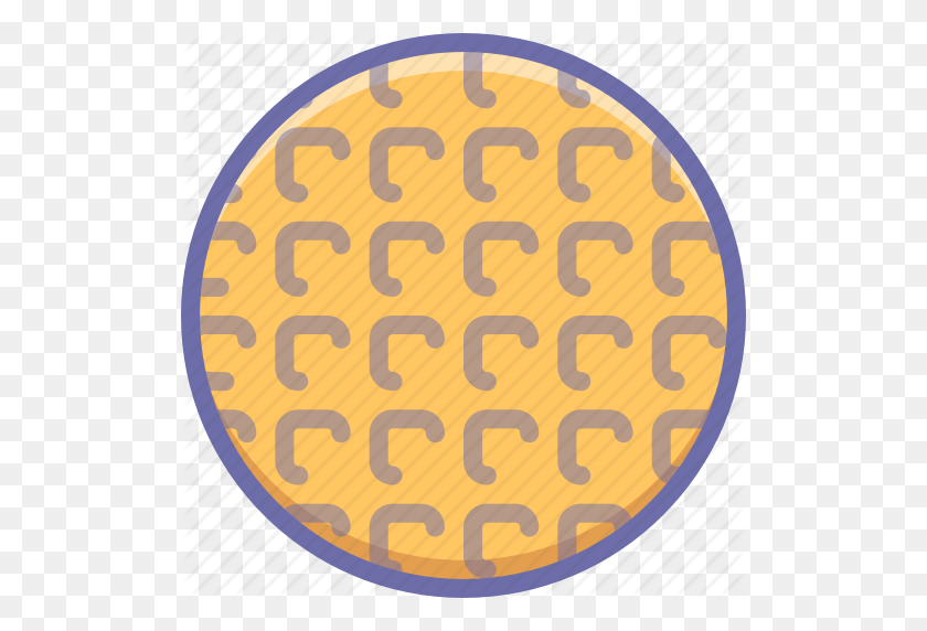 512x512 Baking, Belgian, Cookie, Food, Viennese, Wafer, Waffle Icon - Waffle PNG