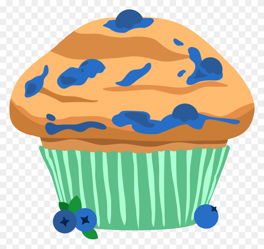 1480x1394 Baking Clipart Blueberry Muffin - Museum Clipart