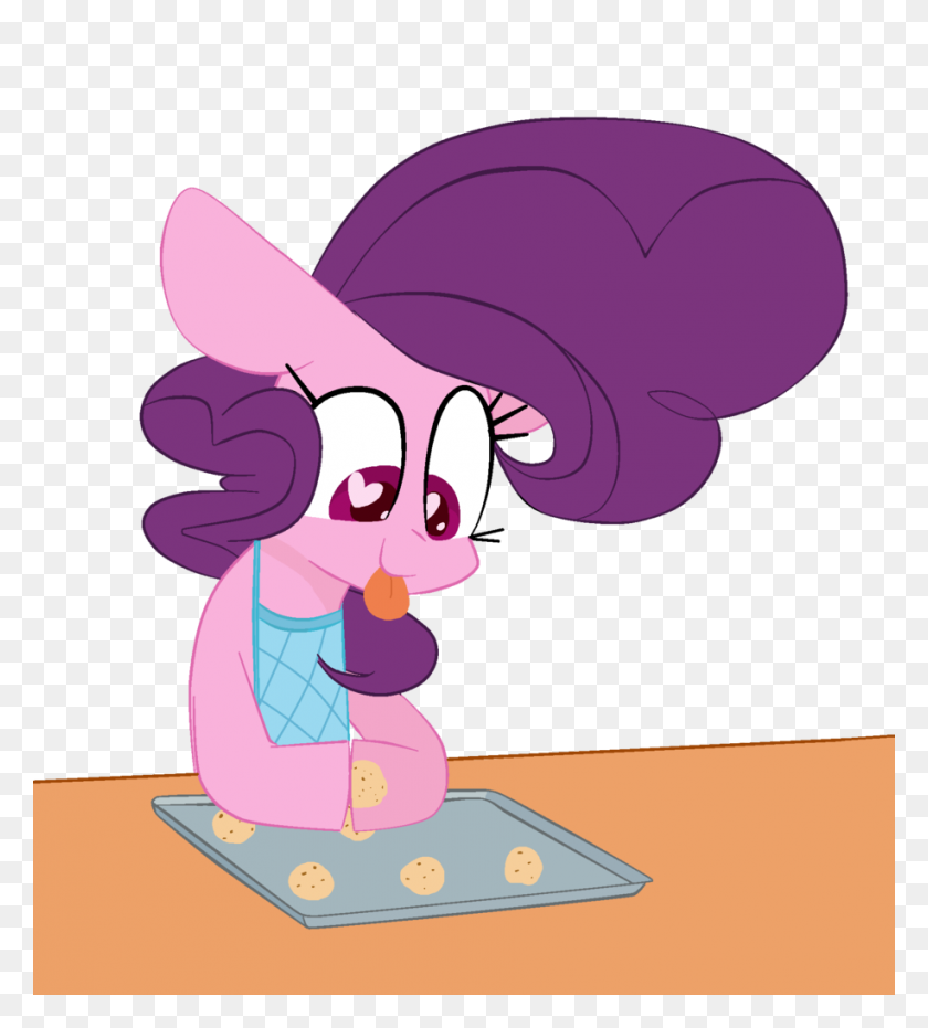 916x1024 Baking Clipart Purple Apron - Cookie Dough Clipart