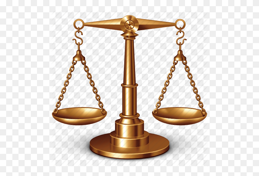 512x512 Equilibrio, Justicia, Balanza, Peso, Icono De Pesador - Balanza De La Justicia Png