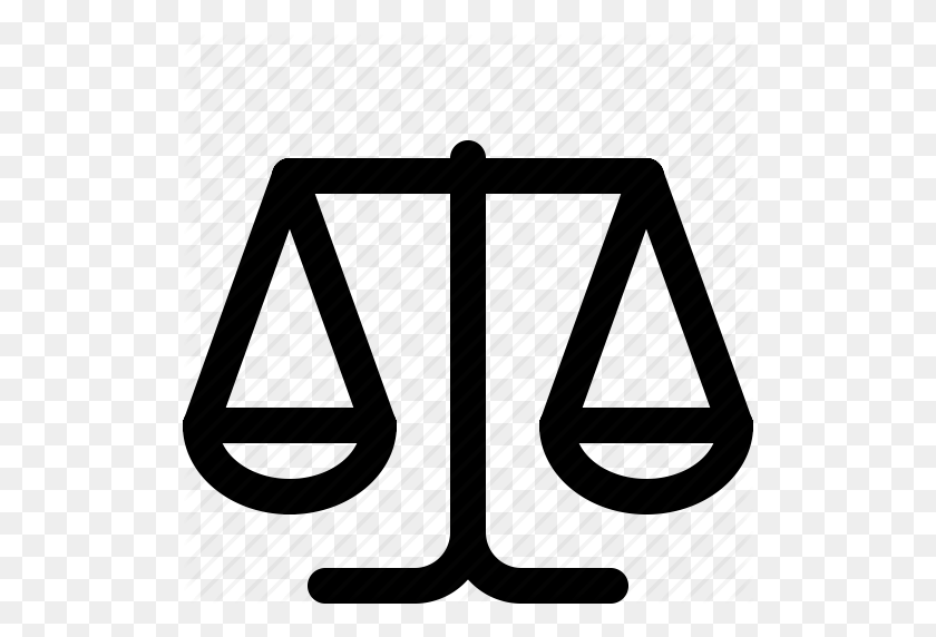 512x512 Escala De Equilibrio, Igualdad, Escala De Justicia, Abogado, Legal, Icono De Escala - Icono De Escala Png