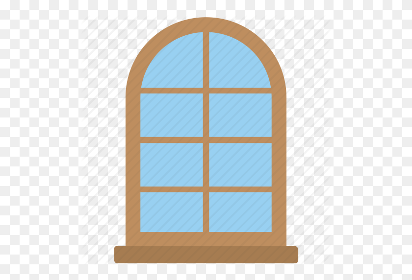 512x512 Balcony, Glass Window, Home Window, Living Room, Window Icon - Glass Window PNG