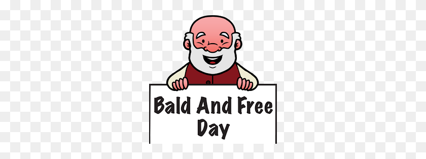 252x253 Bald And Free Day - Free October Clip Art