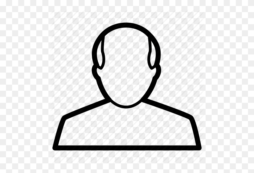 512x512 Bald, Hairless, Head, Inherited, Male, Person Icon - Dispatcher Headset Clipart