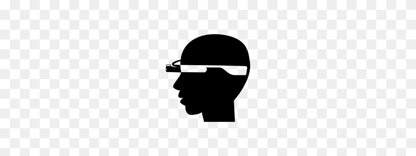 256x256 Bald Man Head Side With Google Glasses Pngicoicns Free Icon - Bald Head PNG