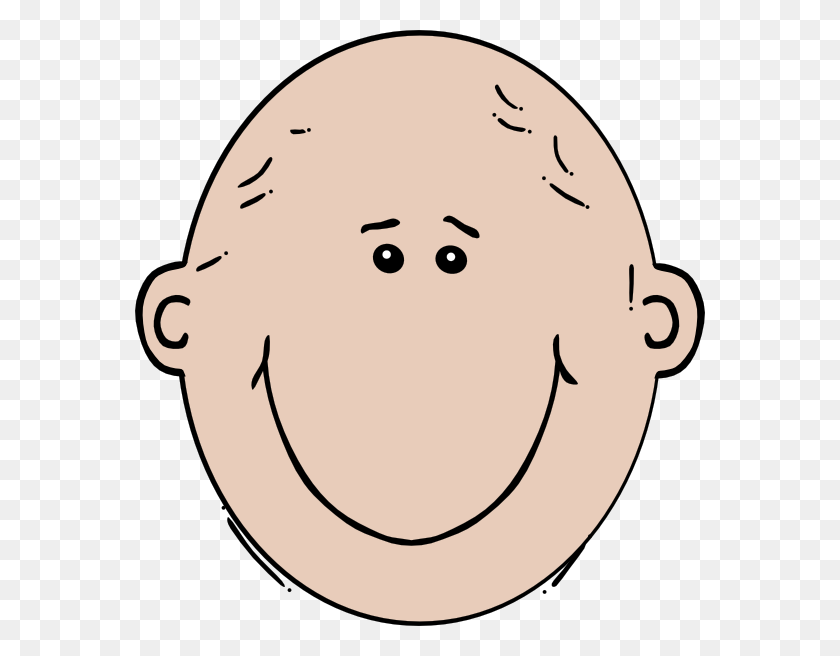 570x596 Bald Woman Clip Art - Woman Face Clipart