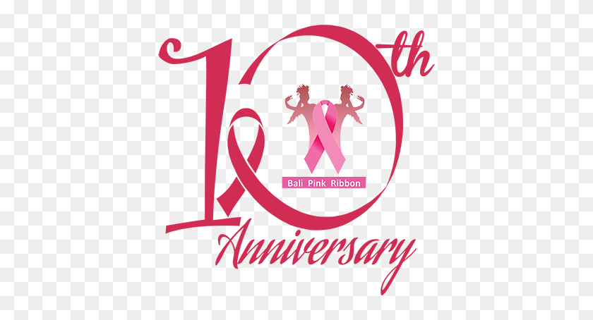 400x394 Bali Pink Ribbon Bali Pink Ribbon Celebra Su Año - Cinta De Cáncer De Mama Png