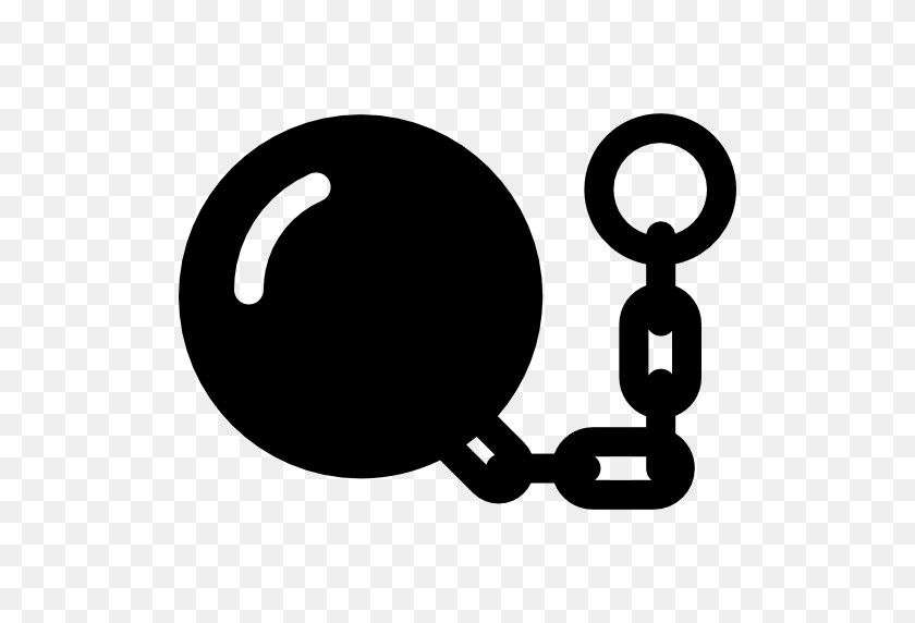 512x512 Ball And Chain - Chain PNG