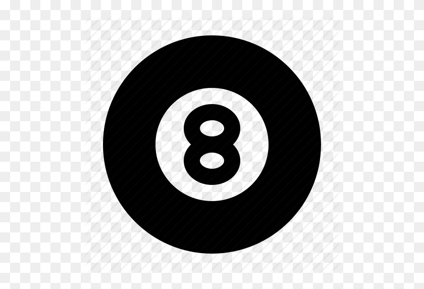 512x512 Мяч, Мяч, Игра, Игра, Бильярд, Бильярд, Значок Watchkit - 8 Мяч В Png