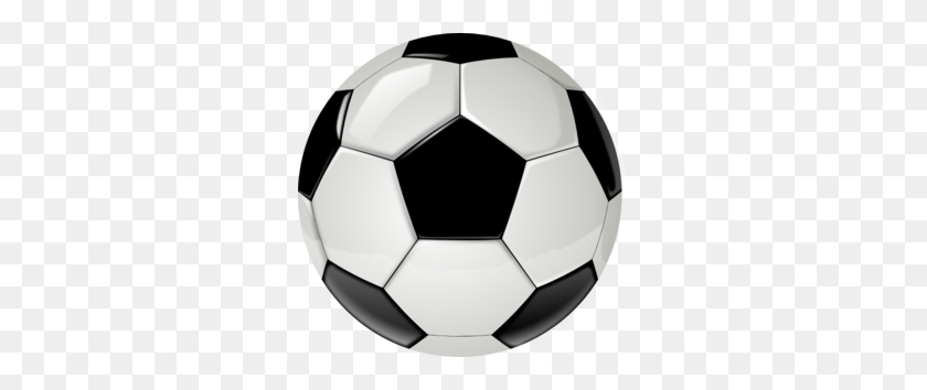 299x294 Ball Clipart Real Soccer - Soccer Clip Art