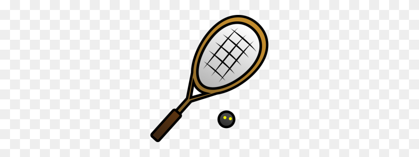 256x256 Ball Clipart Squash Racket - Imágenes Prediseñadas De Palos De Golf Cruzados