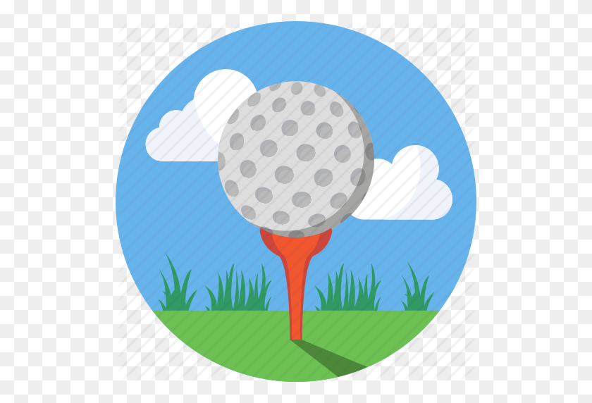 512x512 Ball, Golf, Mintie, Sport, Tee Icon - Golf Ball On Tee Clipart