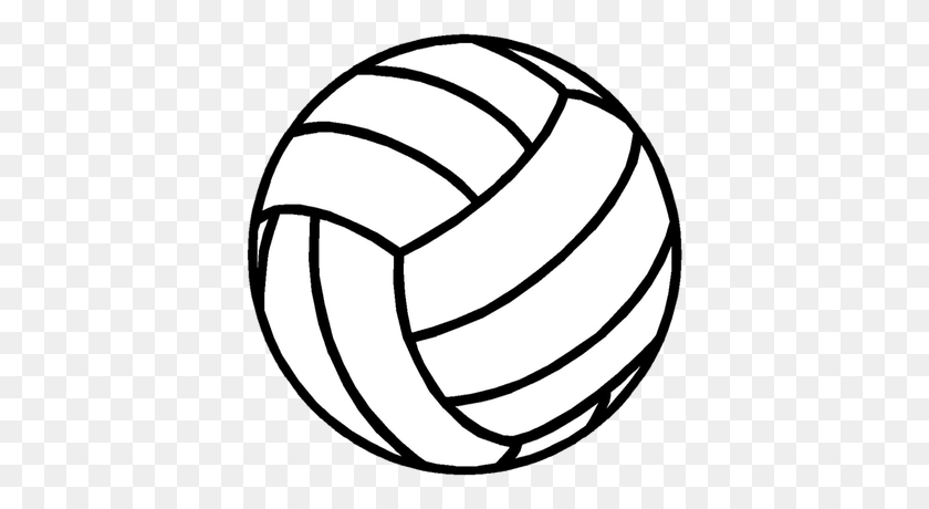 400x400 Ball Outline Clipart Free Clipart - Volleyball Court Clipart