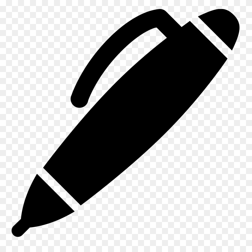 1600x1600 Ball Point Pen Icon - Pen PNG