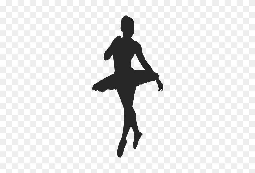 512x512 Ballet Dancer Silhouettes Set - Ballerina Silhouette PNG