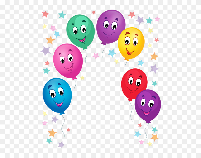 532x600 Ballon Postales - Feliz Cumpleanos PNG
