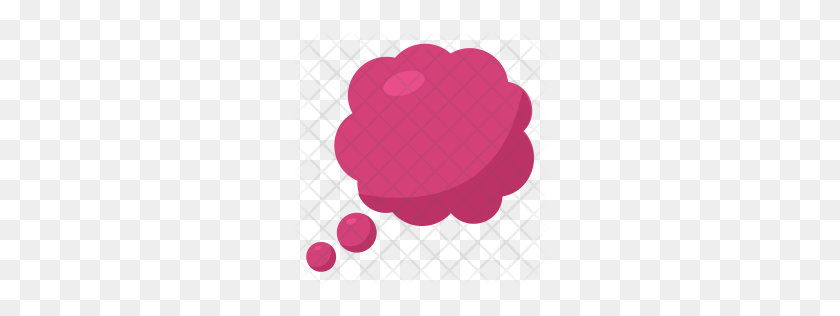 256x256 Balloon, Bubble, Comic, Thought Icon - Thought Balloon PNG