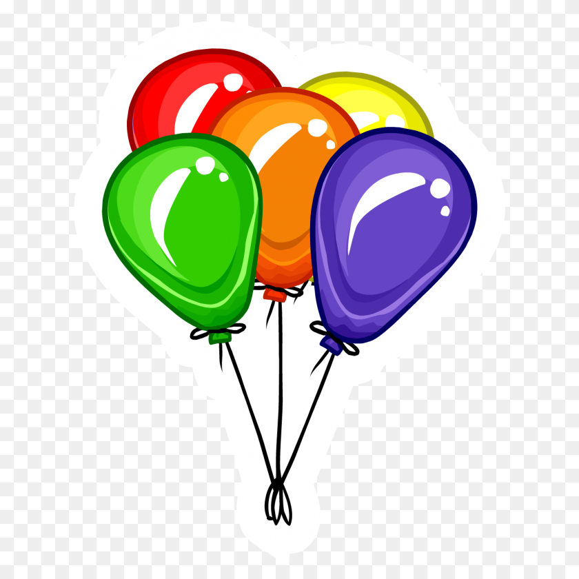 1291x1291 Balloon Bunch Pin Club Penguin Wiki Fandom Powered - Balloon Bouquet Clipart