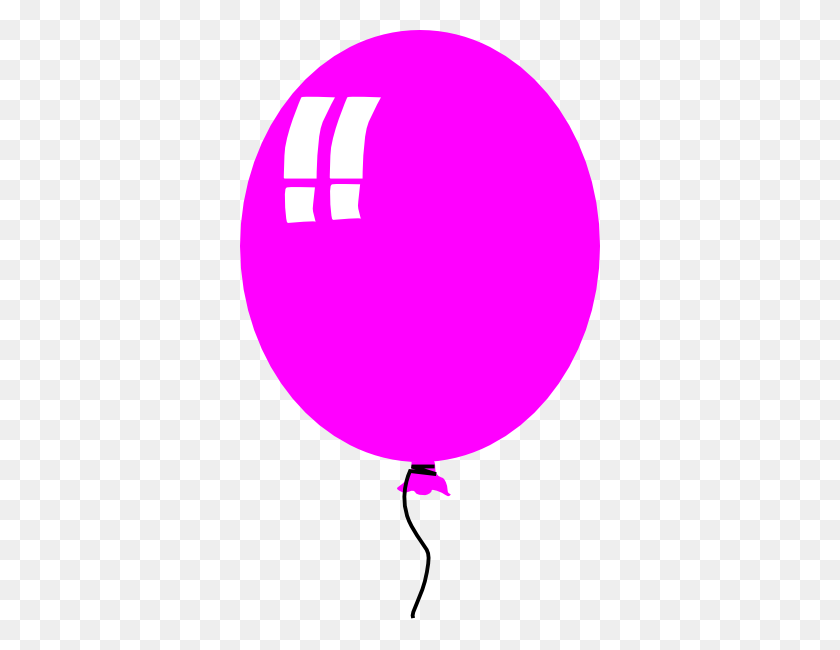 360x590 Balloon Clip Art - Single Balloon Clipart