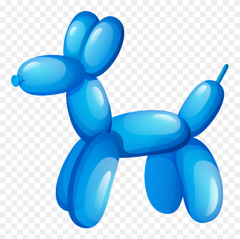 8000x7958 Balloon Dog Png Clip Art - Free Animal Clipart