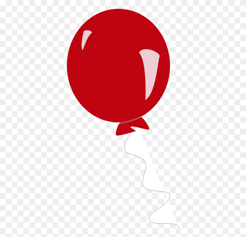 383x750 Balloon Red Blue - Red Balloon Clipart
