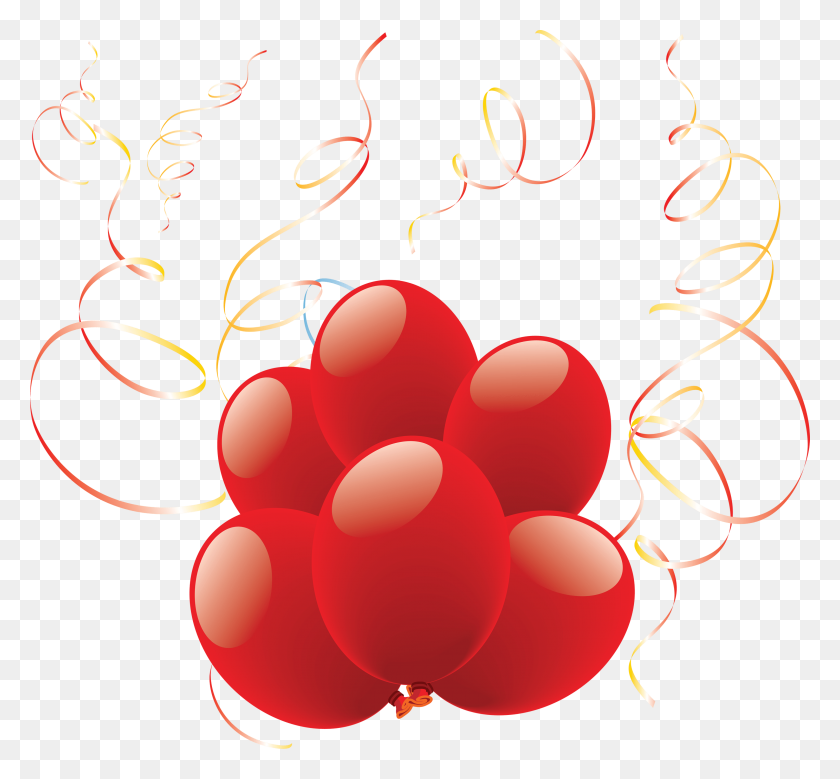 3000x2768 Balloon Red Group Transparent Png - Red Balloon PNG