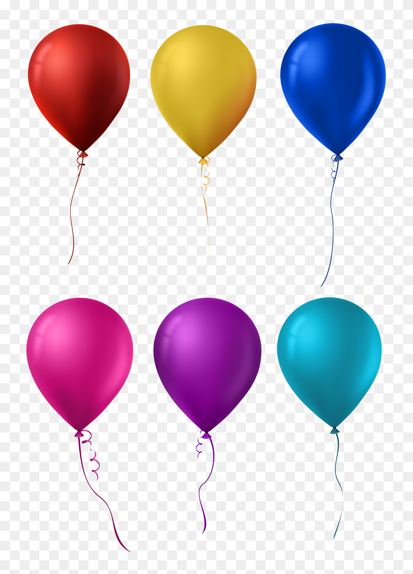 Разноцветный воздушный шар
